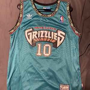 NBA Mike Bibby Vancouver Grizzlies Teal Jersey